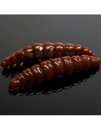 Силиконови ларви Libra Lures Larva 3.0см - 15 бр. - аромат Krill - цвят 038 Brown