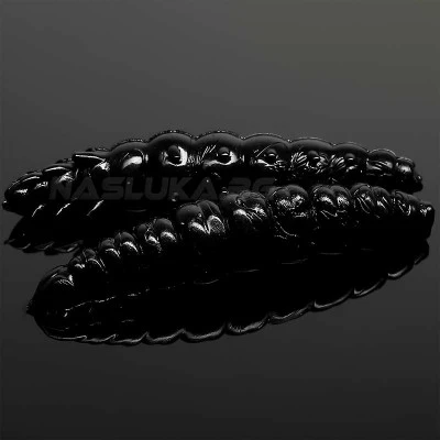Силиконови ларви Libra Lures Larva 3.5см - 12 бр. - аромат Cheese - цвят 040 Black