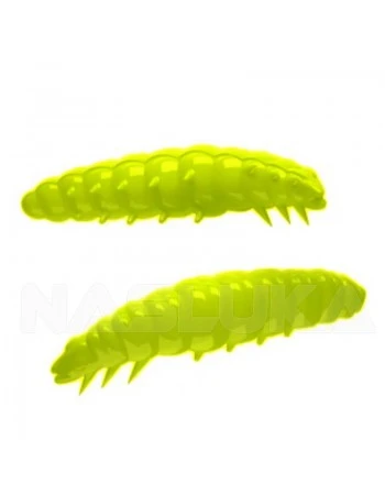 Силиконови ларви Libra Lures Larva 3.0см - 15 бр. - аромат Krill - цвят 006 Hot Yellow