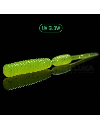 Силиконови примамки Linkor Essential Basics Buzzy Lime Spark, аромат - Krill, 5 см - 12 бр.