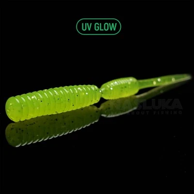 Силиконови примамки Linkor Essential Basics Buzzy Lime Spark, аромат - Krill, 5 см - 12 бр.