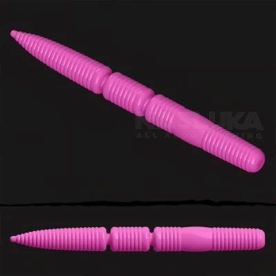 Ароматизирана силиконова примамка Linkor Jakon Coral Pink, аромат - Salmon, 6.5 см - 15 бр.