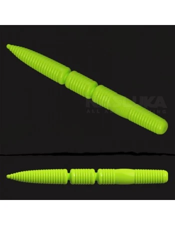 Ароматизирана силиконова примамка Linkor Jakon Extra Lime, аромат - Cheese, 6.5 см - 15 бр.