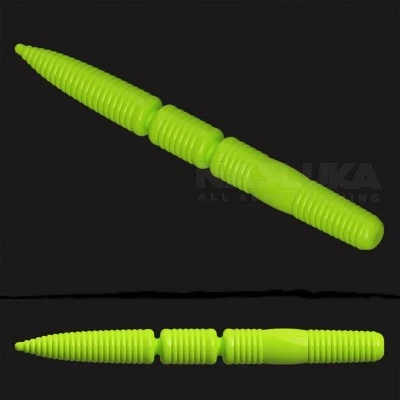 Ароматизирана силиконова примамка Linkor Jakon Extra Lime, аромат - Cheese, 6.5 см - 15 бр.