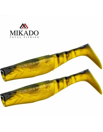 Сет от 2 броя силиконови шадове Mikado Fishunter - Dark Mix - цвят Black/Gold