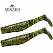 Сет от 2 броя силиконови шадове Mikado Fishunter - Dark Mix - цвят Black/Yellow Glitter