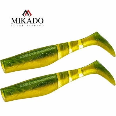 Сет от 2 броя силиконови шадове Mikado Fishunter - Dark Mix - цвят Natural