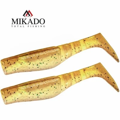 Сет от 2 броя силиконови шадове Mikado Fishunter - Fantasy Mix - цвят Toffee
