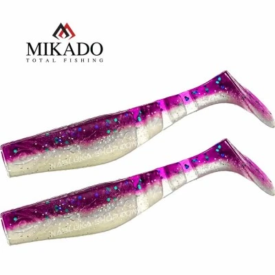 Сет от 2 броя силиконови шадове Mikado Fishunter - Fantasy Mix - цвят Purple/Silver