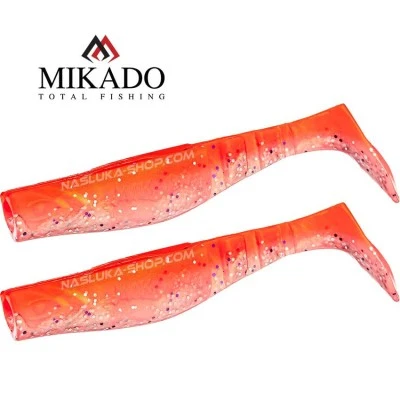 Сет от 2 броя силиконови шадове Mikado Fishunter - Fantasy Mix - цвят Pink/Yellow