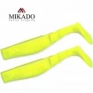 Сет от 2 броя силиконови шадове Mikado Fishunter - Fluo Mix - цвят Yellow