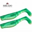 Сет от 2 броя силиконови шадове Mikado Fishunter - Fluo Mix - цвят Green/Silver