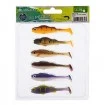 Микс от силиконови шадове Mikado Real Fish Perch 6.5см - 6 бр.