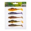 Микс от силиконови шадове Mikado Real Fish Perch 8см - 5 бр.