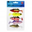 Mikado Real Fish Stickleback 8см, 5 бр., цвят Mix Силиконови шадове Mikado Real Fish Stickleback 8см, 5 бр., цвят Mix