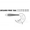 Сет от 2 силиконови примамки Mikado Sicario Pike Tail 14см, цвят Fire Tiger