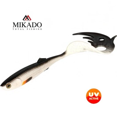 Sicario Pike Tail 14см, цвят Bream Сет от 2 силиконови примамки Mikado Sicario Pike Tail 14см, цвят Bream
