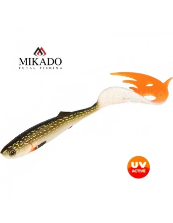 Сет от 4 силиконови примамки Mikado Sicario Pike Tail 10.5см, цвят Pike