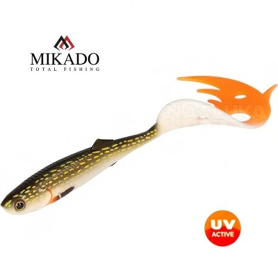 Sicario Pike Tail 14см, цвят Pike Сет от 2 силиконови примамки Mikado Sicario Pike Tail 14см, цвят Pike
