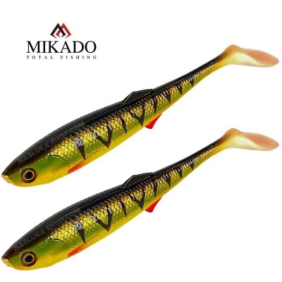 Сет от 2 бр. силиконови шадове Mikado Sicario 18см - цвят Bloody Perch