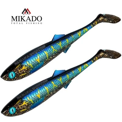 Сет от 2 бр. силиконови шадове Mikado Sicario 18см - цвят Cosmo Blue