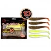 Сет силиконови шадове Quantum Q-Paddler Shad - UV Power Mix - 10 см - 5 бр.