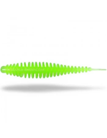 Силиконови ароматизирани примамки Magic Trout T-Worm I-Tail - Neon Green