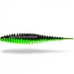 Силиконови ароматизирани примамки Magic Trout T-Worm I-Tail - Neon Green Black