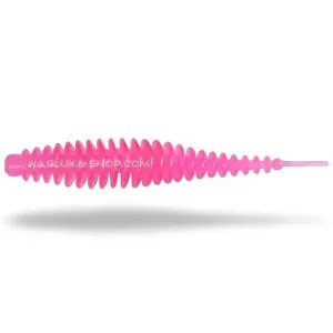 Силиконови ароматизирани примамки Magic Trout T-Worm I-Tail, Neon Pink