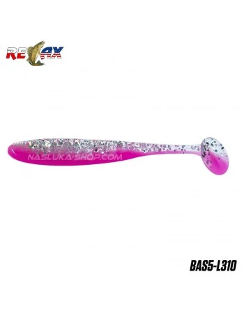Сет от 5 боя силиконови шадове Relax Bass Laminat - цвят L310 - 12.5см