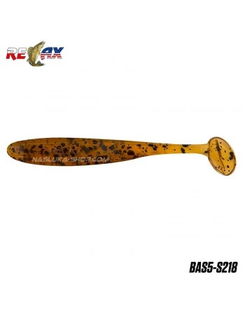 Сет от 5 броя силиконови шадове Relax Bass Standart - цвят S218 - 12.5см