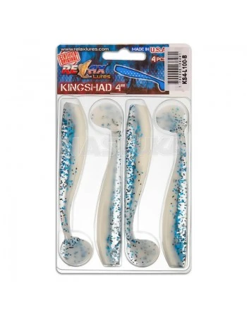 Силиконови шадове Relax King Shad Laminat 10см - цвят 100 - 4 бр.
