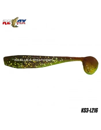 Силиконови примамки Relax King Shad Laminat - цвят L216 - 7.5 см - 10 бр.