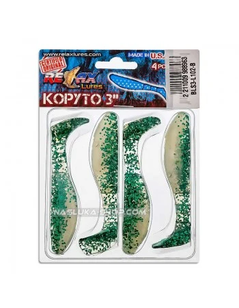 Сет от 4 бр. силиконови шадове Relax Kopyto Laminat Blister 7.5см - цвят L102