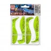 Сет от 4 бр. силиконови шадове Relax Kopyto Laminat Blister 7.5см - цвят L118