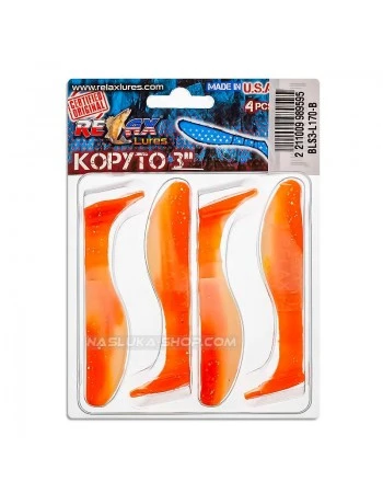 Сет от 4 бр. силиконови шадове Relax Kopyto Laminat Blister 7.5см - цвят L170