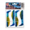 Сет от 4 бр. силиконови шадове Relax Kopyto Laminat Blister 7.5см - цвят L662