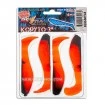 Сет от 4 бр. силиконови шадове Relax Kopyto Standard Blister 7.5см - цвят S072