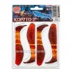 Сет от 4 бр. силиконови шадове Relax Kopyto Standard Blister 7.5см - цвят S298