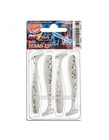 Сет от 4 бр. силиконови примамки Relax Texas Laminat Blister 6см - цвят L035