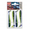 Сет от 4 бр. силиконови примамки Relax Texas Laminat Blister 6см - цвят L113