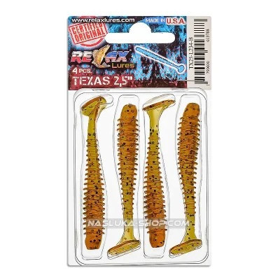 Relax Texas Laminat Blister 6см L234 Сет от 4 бр. силиконови примамки Relax Texas Laminat Blister 6см - цвят L234
