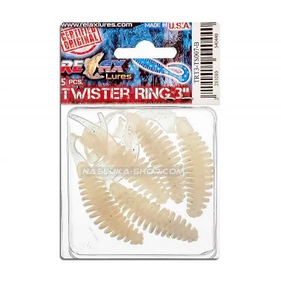 Relax Turbo Twister Standard Blister 6.5см TS007 Сет от 5 бр. силиконови примамки Relax Turbo Twister Standard Blister 6.5см - цвят TS007