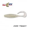 Сет от 5 бр. силиконови примамки Relax Turbo Twister Standard Blister 6.5см - цвят TS007