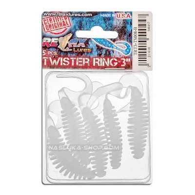Relax Turbo Twister Standard Blister 6.5см TS008 Сет от 5 бр. силиконови примамки Relax Turbo Twister Standard Blister 6.5см - цвят TS008
