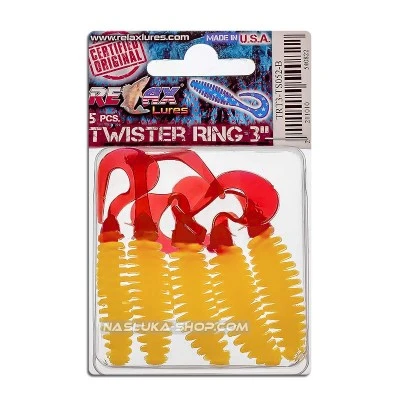 Relax Turbo Twister Standard Blister 6.5см TS052 Сет от 5 бр. силиконови примамки Relax Turbo Twister Standard Blister 6.5см - цвят TS052
