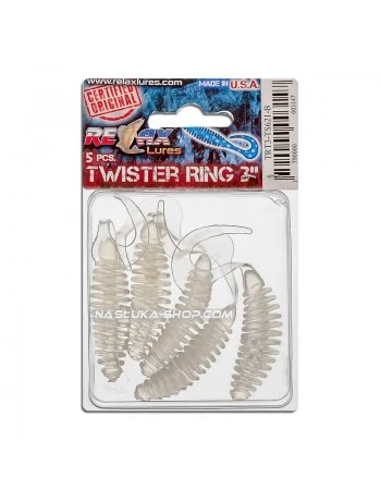 Сет от 5 бр. силиконови примамки Relax Turbo Twister Standard Blister 6.5см - цвят TS621