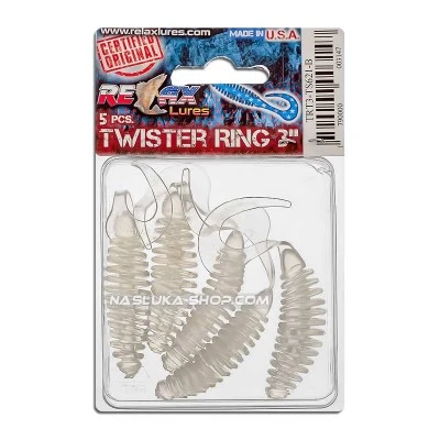 Сет от 5 бр. силиконови примамки Relax Turbo Twister Standard Blister 6.5см - цвят TS621