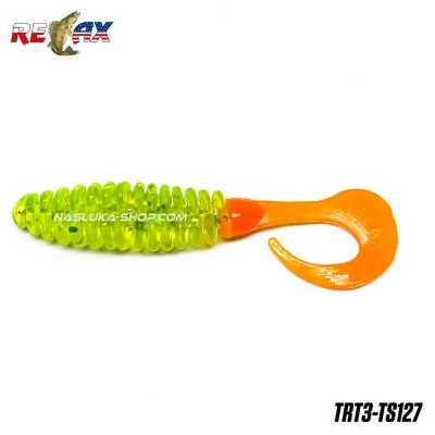 Силиконови примамки Relax Turbo Twister Standart - цвят TS127 - 6.5 см - 15 бр.