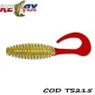 Силиконови примамки Relax Turbo Twister Standart - цвят TS215 - 11 см - 10 бр.